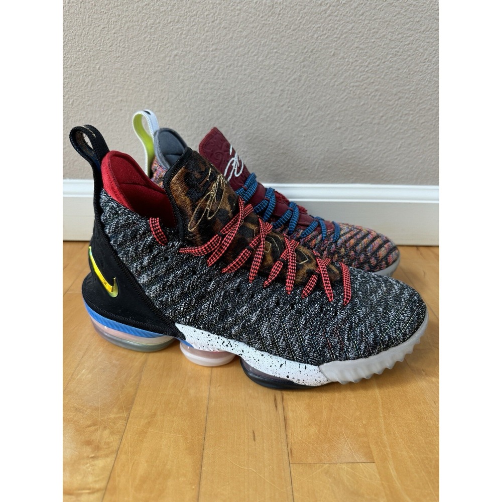Size 10.5 - Nike LeBron 16 What The White Black Red (BQ6580-900)